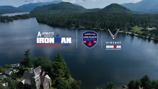 Athletic Brewing IRONMAN Lake Placid, part of the VinFast IRONMAN North America Series